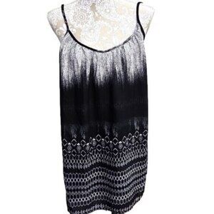 One Clothing LA Mini Sundress Black and White Dress Lined Women's Small